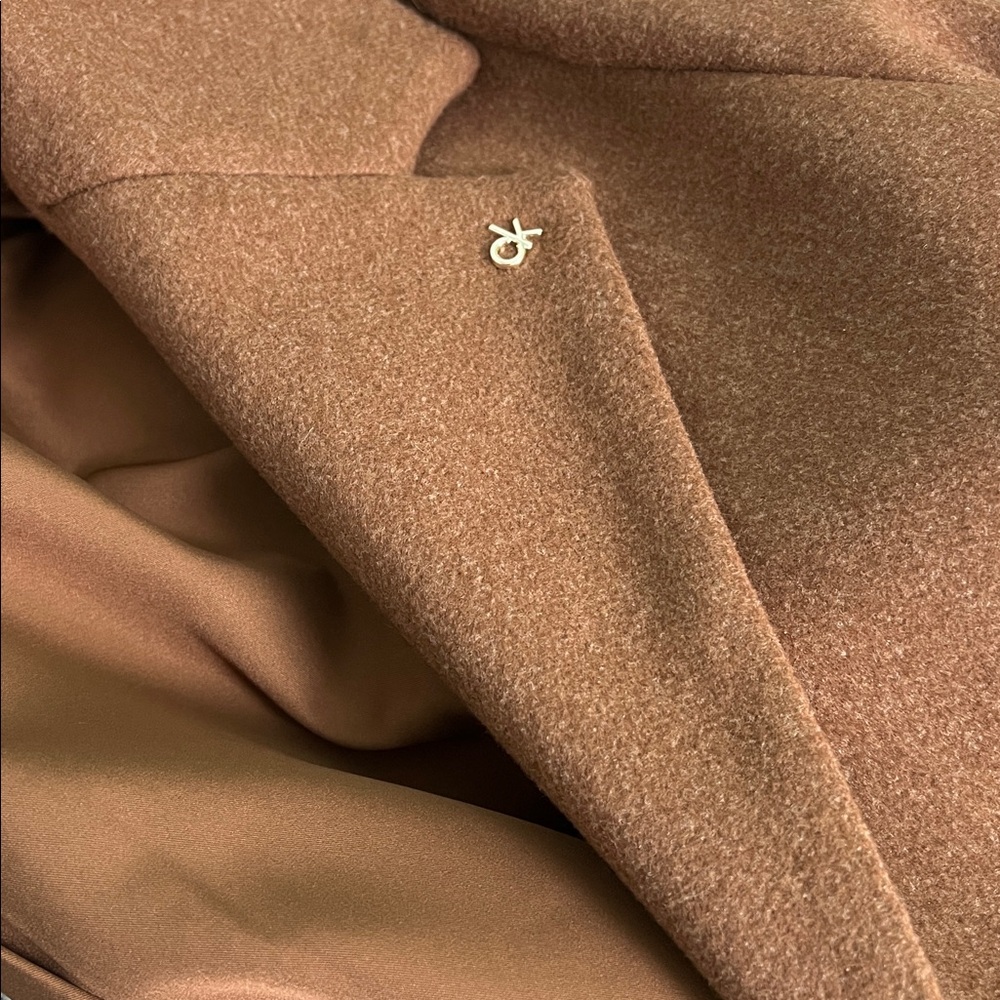 Calvin Klein Elegant Tan Women's Coat - Picture 13 of 14
